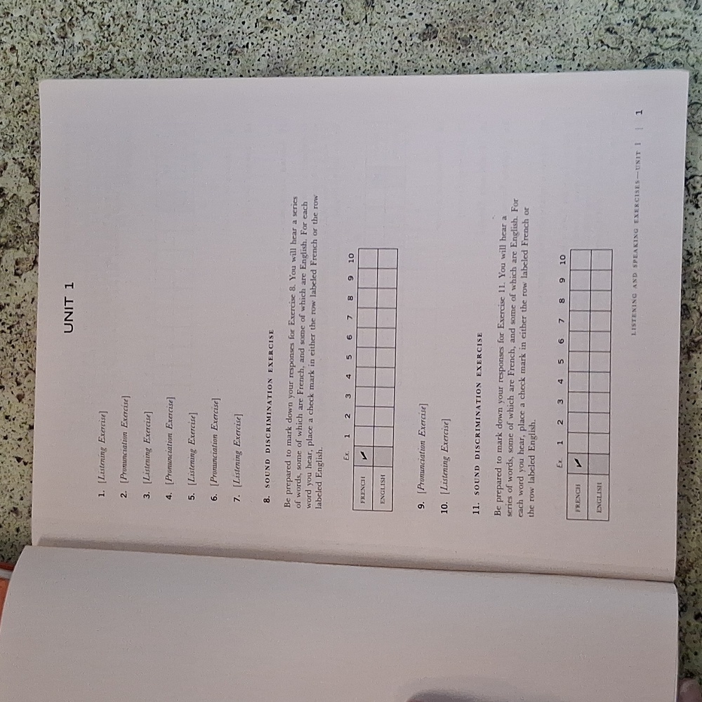 A-LM French Level One Vintage TextBook Exercise Book - Picture 12 of 13
